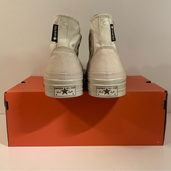 🏜[BRAND NEW] CONVERSE CHUCK 70 HIGH GORE-TEX PAPYRUS LIGHT BONE MENS SIZE 11🏜 - Picture 8 of 15